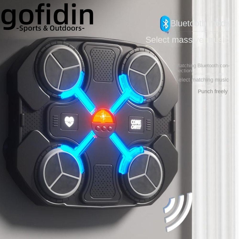 gofidin Boxing Wall Target, Tập thể dục nhanh nhẹn Âm nhạc thông minh Máy đấm bốc, Thư giãn Bluetooth Đấm Pad Phản ứng Tập thể dục Quyền anh Huấn luyện phản ứng thể thao