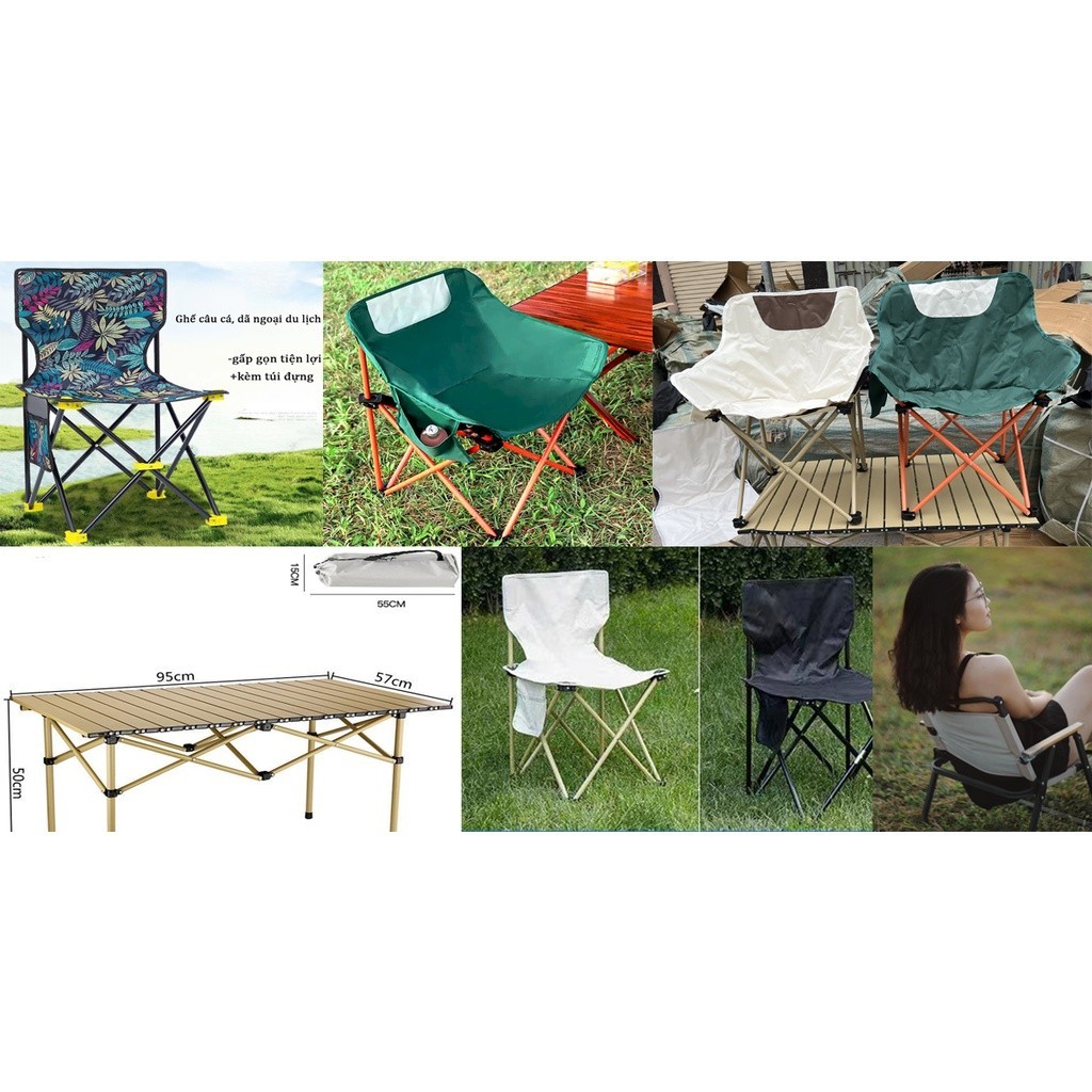 BÀN, Ghế Xếp, Ghế Câu Cá Hạ Bích gấp gọn mini, Ghế vân gỗ,Ghế camping.bàn dã ngoại gấp gọn chất lượn