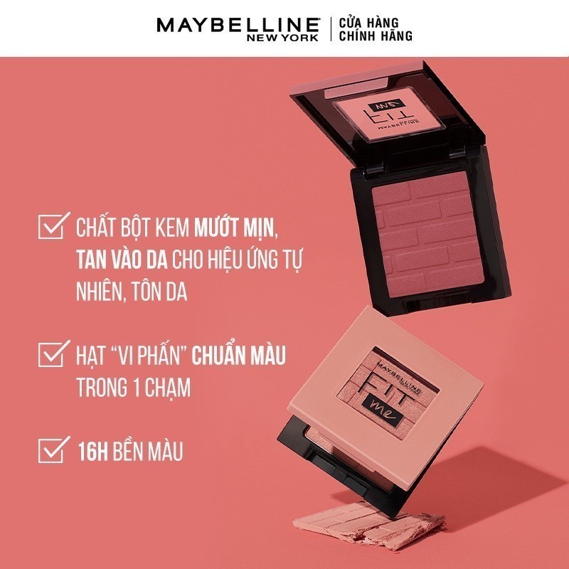 Phấn má hồng mịn lì chuẩn màu Maybelline Fit Me Blush 4.5g | BigBuy360 - bigbuy360.vn