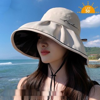 Mũ chống nắng Nữ Mùa hè Phong cách mới Vinyl Chống tia cực tím Mũ chống nắng vành lớn Giải trí ngoài trời Mũ chống nắng phù hợp
