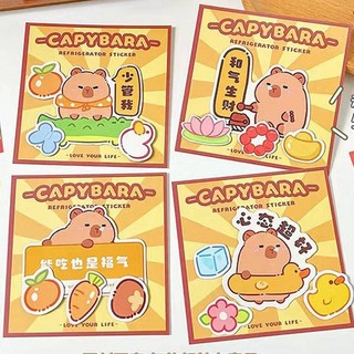 Capybara nam châm tủ lạnh anime hoạt hình tủ lạnh nam châm tủ lạnh từ tính quà tặng trẻ em