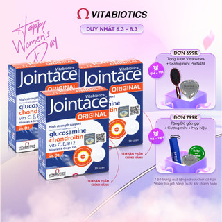 Combo 3 Hộp Viên Uống Vitabiotics JOINTACE Hỗ Trợ Tăng Tiết Dịch Khớp, Tăng Cường Sức Khỏe Khớp, 90 Viên