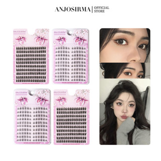 Lông Mi Giả ANJOSIRMA 10 Hàng Dày Cong Tự Nhiên Cho Người Mới Bắt Đầu 10-13mm