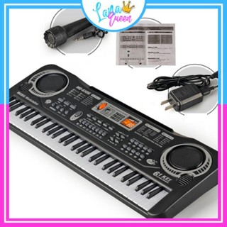  Đàn PIANO cho bé kèm mic hát - Đàn điện tử 61 phím size to nhiều chức năng có nhạc cho bé mới học đàn - Lana Queen 