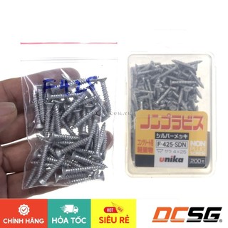 Ốc vít bắt bê tông không cần tắc kê Unika Nhật mã F (đầu bằng)