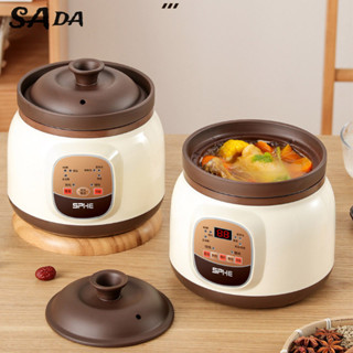 SADA Đất sét tím điện hầm nồi súp nấu cháo hoàn toàn tự động cắm vào nồi sức khỏe hộ gia đình BB điện hầm nồi thịt hầm
