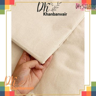 Vải canvas thô mộc làm rèm vintage, decor ( vải liền )