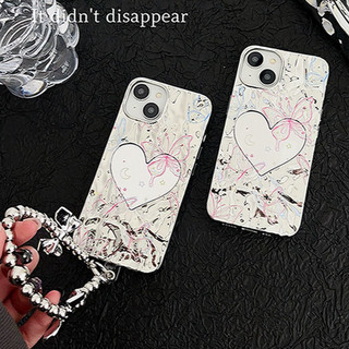Ốp Lưng Tương Thích Cho iphone 11 12 13 14 15 Dòng Gương Tình Yêu Họa Tiết Bướm TPU Mềm Chống Trầy Xước Vỏ Điện Thoại Di Động Chống Bụi Bẩn Vỏ Bảo Vệ Có Dây Xích