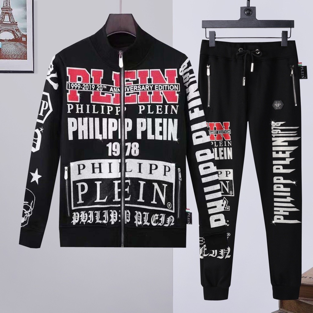 (Sản xuất tại Quảng Châu, Trung Quốc) Chất lượng cao Phong Cách Mới Philipp plein Áo Bóng Chày Phili