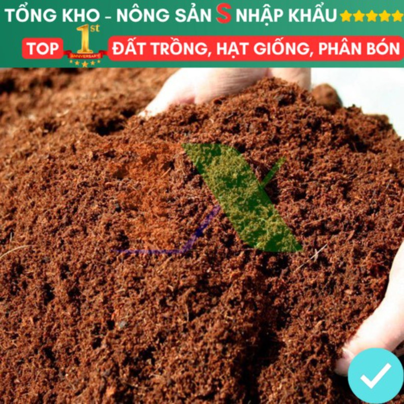 5kg Mùn xơ dừa đã qua xử lý phù hợp trồng hoa lan rau mầm, cây cảnh...