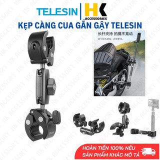 Kẹp Càng Cua Kim Loại Telesin gắn gậy ActionCam Gopro Insta360 chắc chắn - Chính Hãng