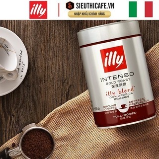 Cà phê bột Illy Intenso Bold Roast Ground Coffee - 250g - 100% Arabica hảo hạng, khắp thế giới, Rang đậm