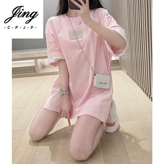 Áo thun tay màu mới có túi xích áo thun ngắn tay