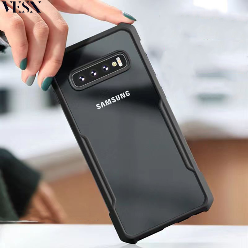 Ốp điện thoại chống sốc trong suốt Acrylic cho Samsung ss Galaxy J8 2018 J7 J2 Prime Core 2016 4G