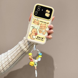 Thích Hợp IPhone 13 Pro Max IPhone 14 Pro Max Gấu Bơ Dễ Thương Thiết Kế Động Vật Độc Đáo Chuông Gấu Nhỏ Ins Phong Cách Thời Trang Cho IPhone 11 12 Pro Max X XR XS Max SE 7 Plus 8 Plus