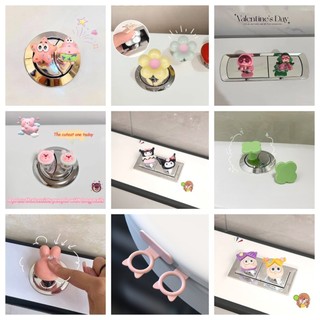 Dễ thương crayon nút vệ sinh tủ tay nắm cửa nhà vệ sinh đáng yêu vỏ máy bơm nước