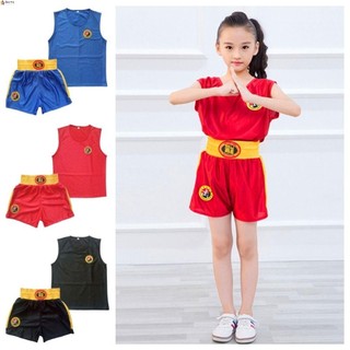 Leota Dragon Kick Boxing Suit, Đồng phục Sanda chiến đấu miễn phí MMA Muay Thái Quần short và áo thun, Bộ đồ thể thao Wushu Trunks Vest Quần áo chiến đấu Quần áo nam