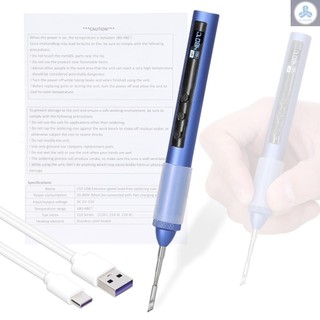 Máy hàn điện thông minh trạm hàn usb di động 180-480°c bút hàn màn hình oled có chức năng điều chỉnh nhiệt độ và hiệu chuẩn anew-4.1