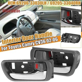🔥🔥2 Chiếc Nội Thất Bên Trong Tay Nắm Cửa Chrome Cho Xe Toyota Camry CV36 2002-2006 69206-33030LH 69205-33040RH