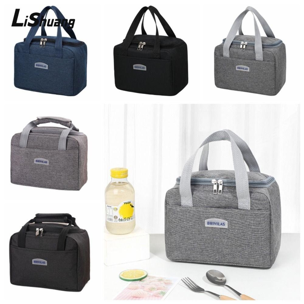 Lishuang 1 Túi Giữ Nhiệt Cách Nhiệt, Túi Cơm Trưa Dung Tích Lớn Đa Năng, Túi Bảo Quản Du Lịch Dã Ngo