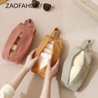 Túi đựng đồ lót du lịch ZAOFAHUA, Túi đựng đồ tạp hóa nhiều màu, Vải giặt di động có dây kéo Túi sắp xếp hành lý chống bụi Chuyến đi xe buýt