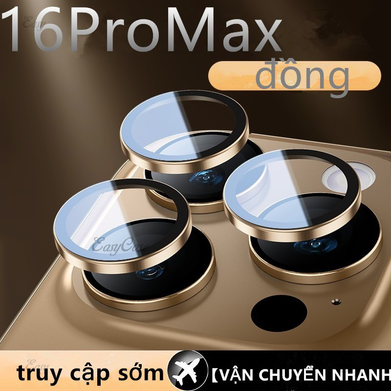 Bộ bảo vệ ống kính máy ảnh chống trầy xước bằng kim loại cho iPhone 11 12 13 14 15 16 Pro Max