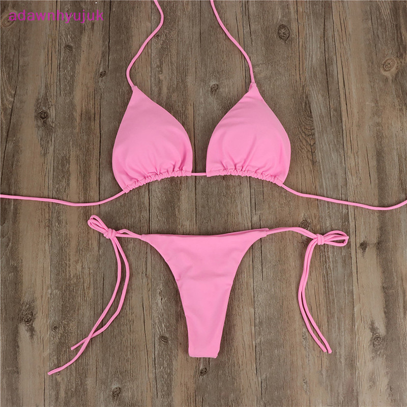 Adawnhyujuk Gợi Cảm Nữ Mùa Hè Đồ Bơi Bikini Bộ Áo Ngực Buộc Bên G-String Thông Đi Biển e Phù Hợp Với Đồ Bơi Bộ Đồ Tắm Bơi VN | BigBuy360 - bigbuy360.vn