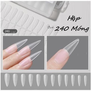 Móng úp nhám thang 240 móng dạng vỉ - nailmishops