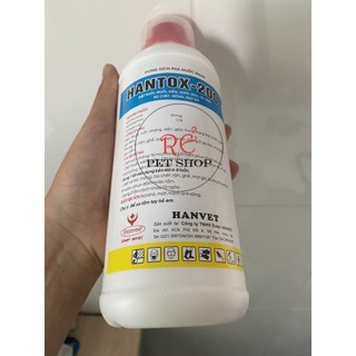 1 chai Hantox-200 dùng cho xịt môi trường diệt ruồi, muỗi, ve, rận,...