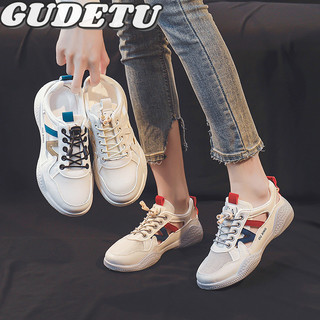 GUDETU❤Giày trắng nhỏ. Giày trắng nhỏ thoáng khí dành cho sinh viên Giày cổ thấp Hàn Quốc Giày thể thao màn hình mới giày lội nước. Giày Nữ