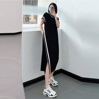 Hàng có sẵn Vận chuyển nhanh #WomenĐầm Fat mm Phong Cách Mới Thiết Kế Phiên Bản Châu Âu Đầm xẻ