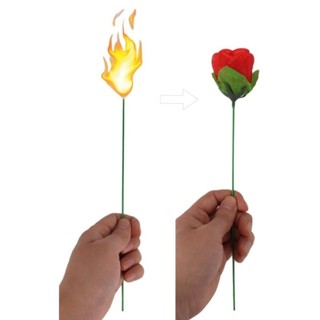 Seas Funny Torch Rose to Fire Magic Trick Toy cho buổi hòa nhạc Trẻ em Người lớn Halloween