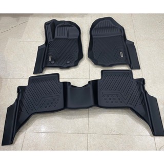 Thảm lót sàn nhựa 5D - Ford Ranger 2016 2017 2018 2019 2020 2021 đúc nguyên khối ko mùi hôi, dễ vệ sinh lau rửa và lắp đ