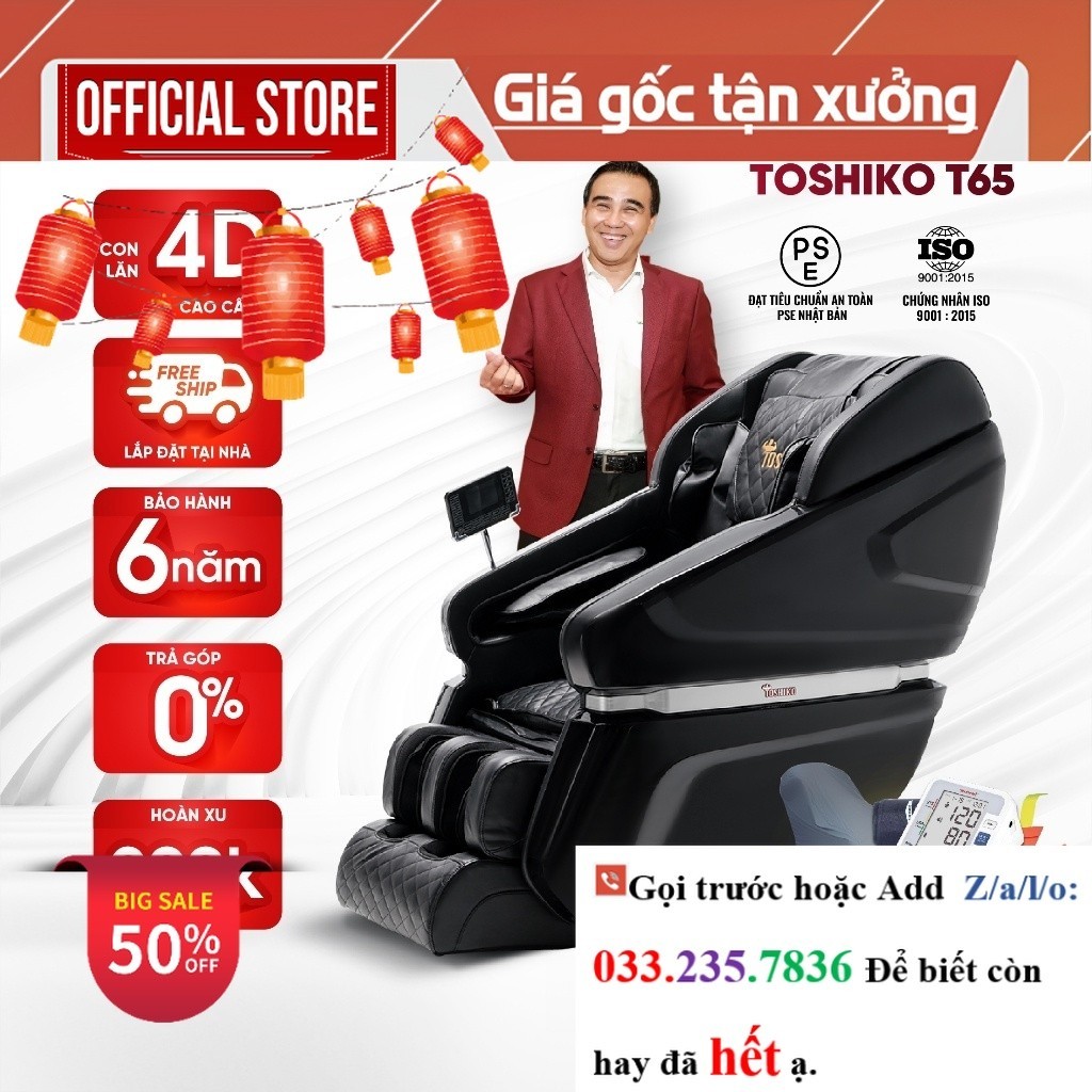 Ghế massage toàn thân Toshiko T65 <new