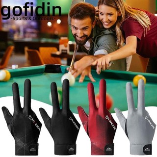 gofidin Găng Tay Snooker, Găng Tay Bi-a Tay Trái Phải Chống Trượt, Phụ Kiện Thể Dục Bền Đẹp Spandex Co Giãn Ba Ngón Tay Găng Tay