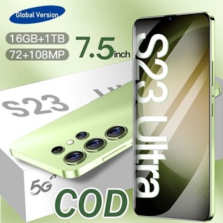 Điện thoại di động giá rẻ S23 Ultra smartphone 12+512GB 7,5 inch Dual SIM Dual 5G Điện thoại thông minh chơi game