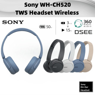 Tai nghe nhạc vòm 360 độ Tai nghe Bluetooth không dây Sony WH-CH520TWS Tai nghe Bluetooth trên tai có Mic