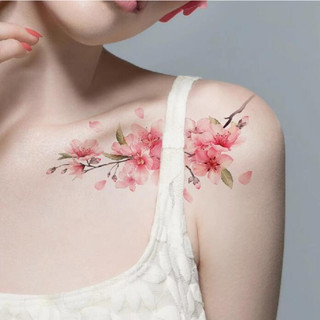 Mực Hoa Anh Đào Miếng Dán Hình Xăm Chống Thấm Nước Nam Nữ Hình Xăm Tạm Thời