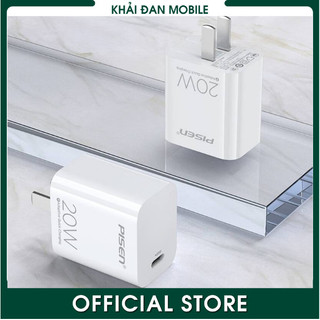 Bộ sạc 20w, 30w chinh hãng pisen dành cho ip,ip 15, macbook, ipad...sạc nhanh, không nóng máy, bảo hành 1 năm