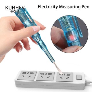 Kunhev 1 cái máy phát hiện điện áp, bút đo điện tua vít hai đầu, có móc có thể tháo rời ac / dc100-500v bút thử mạch