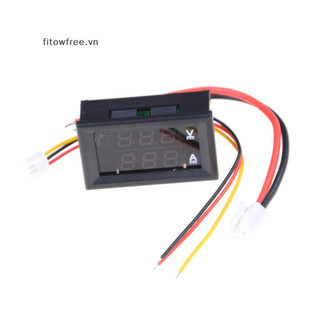 Pre dc 100v 10a vôn kế ampe kế xanh + đỏ led kỹ thuật số kép vôn ampe đo cod