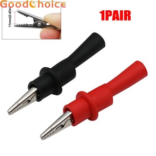 1 cặp kẹp kiểm tra đầu dây kẹp đỏ + đen cho máy kiểm tra đa mét ac dc 10a 1000v