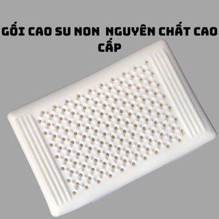 Gối Cao Su Đúc Nguyên Khối Cao Cấp Có Gai Massage Vai Cổ Gáy - Gối Nằm, Gối Ôm Cao Su Thiên Nhiên