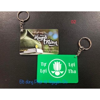 Móc khóa mica 2 mặt