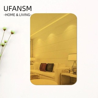 UFANSM Dán Kính Cửa Sổ Bằng Acrylic Phản Quang Tự Dính Hình Chữ Nhật/Oval Nhiều Màu Sắc Trang Trí Nhà Tắm