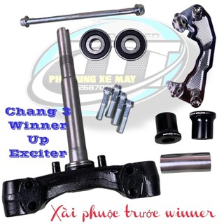 CHẢNG 3 SẮT + CỐT + CANH + BẠC ĐẠN + PÁT  CNC ( UP LÊN MÂM XE EXCITER  SỬ DỤNG PHUỘT TRƯỚC WINNER )