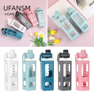 UFANSM Nước Thể Thao Bằng Nhựa Dung Tích 700/900ml Có Ống Hút Tiện Dụng