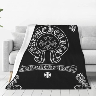  Chrome Heart Siêu Mềm Micro Chăn Lông Cừu Ấm Chăn Nữ Hoàng Kích Thước Giường Sofa Máy Bay Flatsheet Chăn Ga Gối 
