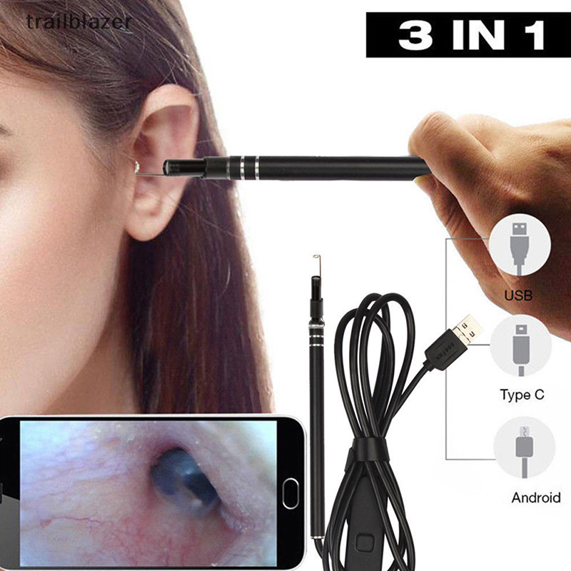 Trailblazer Digital Led Otscope Ear Camera Phạm vi Earwax Removal Kit