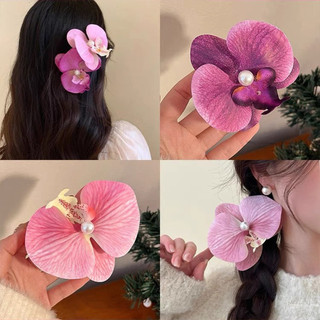 1 chiếc đơn giản siêu cổ tích thời trang ngọt ngào nữ đi biển mọi thứ mô phỏng phalaenopsis kẹp tóc